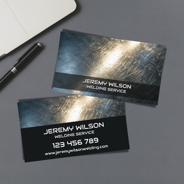 Metal Welder Construction Repair Handyman Business Card (Creator Uploaded)
