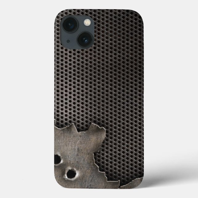 Metal with bullet holes background Case-Mate iPhone case (Back)
