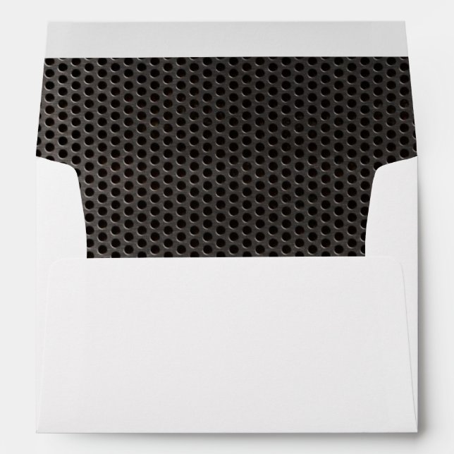 Metal with bullet holes background envelopes (Back (Bottom))