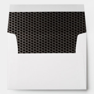 Metal with bullet holes background envelopes