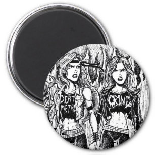 Metal Women Magnet