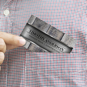 Metal Wood Building Material Business Card