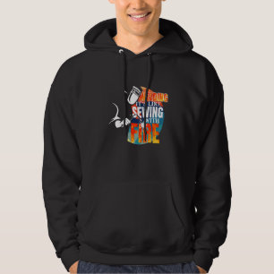 Metal Work Welder Retro Welding It's Like Sewing W Hoodie