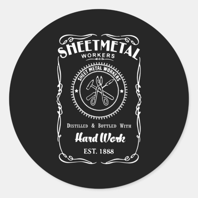 Metal Worker For Sheet Metal Worker Classic Round Sticker (Front)