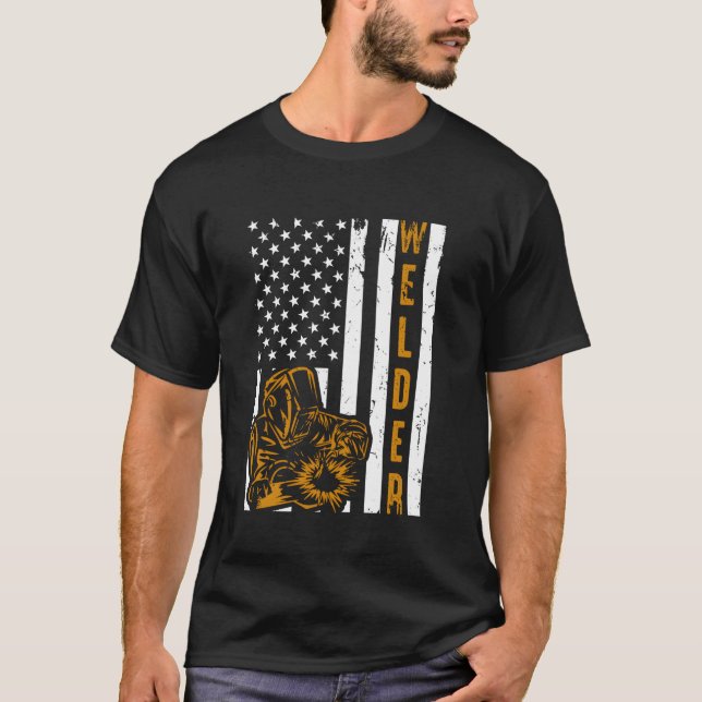 Metal Worker Welding Welder Dad Work T-Shirt (Front)