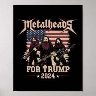 Metalheads For Donald Trump Poster