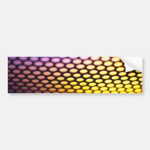 Metalic backlit shinny background bumper sticker