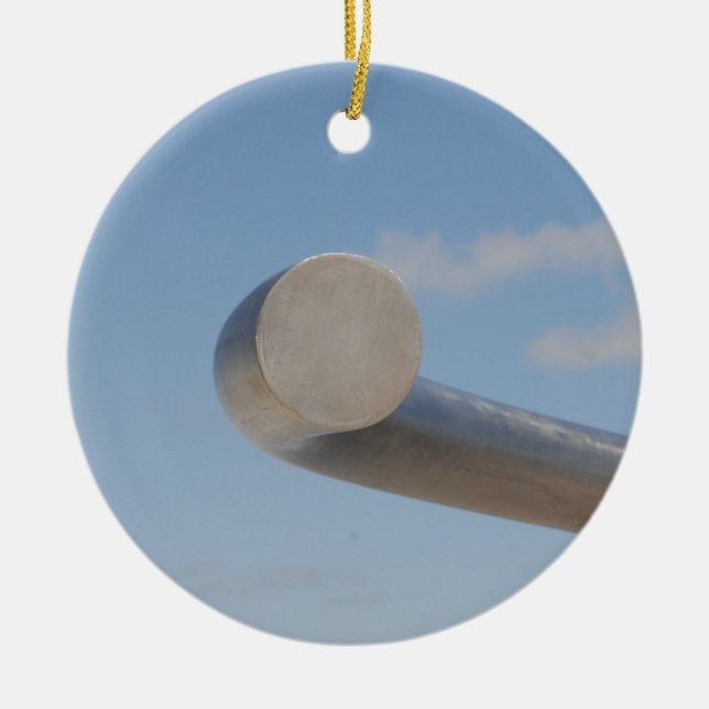 Metalic Blue Skies Ceramic Tree Decoration (Front)