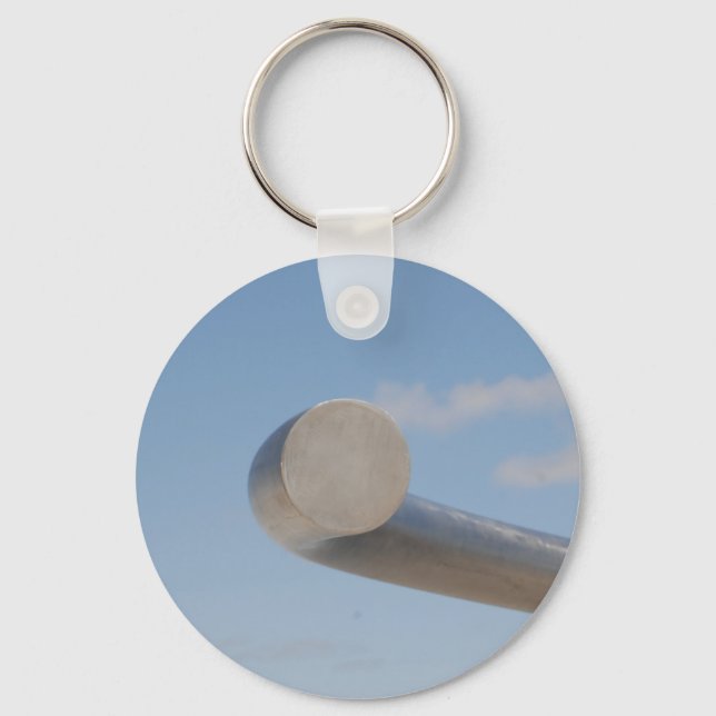 Metalic Blue Skies Key Ring (Front)
