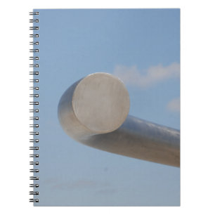 Metalic Blue Skies Spiral Notebook