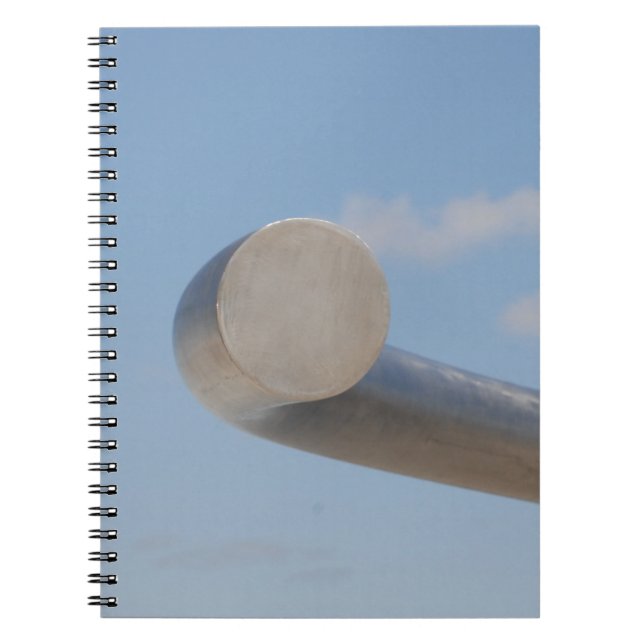 Metalic Blue Skies Spiral Notebook (Front)