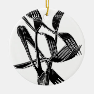 Metalic Ceramic Tree Decoration