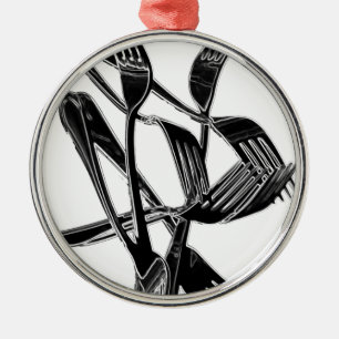 Metalic Metal Tree Decoration