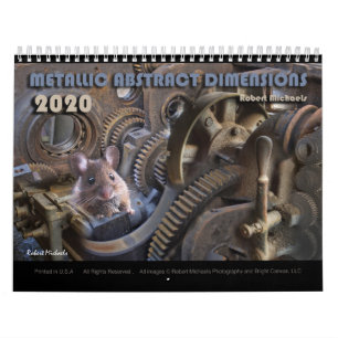 METALLIC ABSTRACT DIMENSIONS - 2020 Wall Calendar