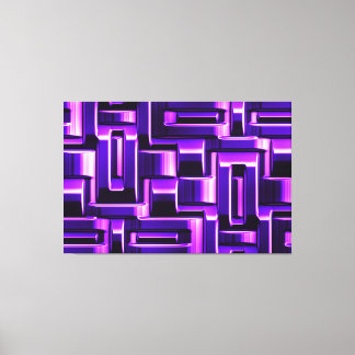 Metallic Abstract Weave Options 1A-1D Canvas Print