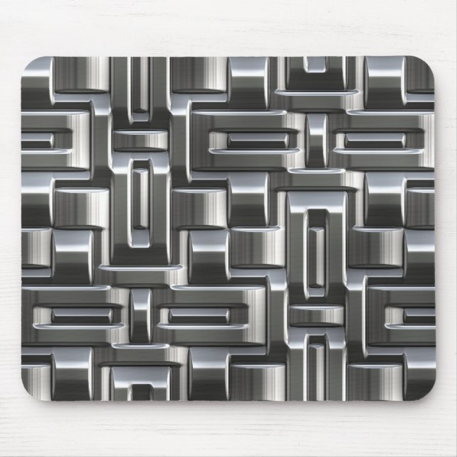 Metallic Abstract Weave Options 1A-1D Mousepad (Front)