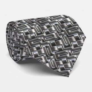 Metallic Abstract Weave Options 1A-1D Tie