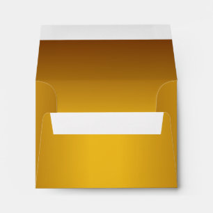 Metallic Autumn Gold Note Card Envelope