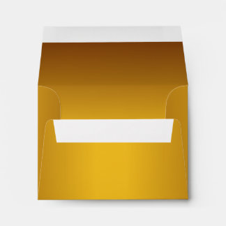 Metallic Autumn Gold Note Card Envelope