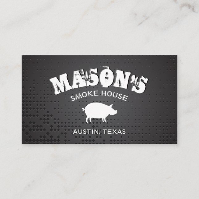 Metallic Background Business Card (Front)