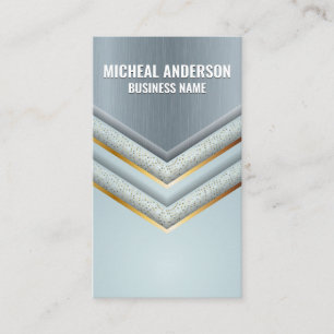 Metallic Background Luxury Shapes Business Card