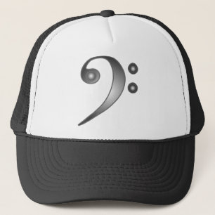 Metallic Bass Clef Trucker Hat