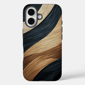 Metallic Black & Gold Zebra Stripes Phone Case