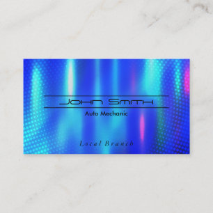 Metallic Blue Brushed Industrial Business Card