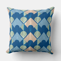 Metallic blue geometric diamond shapes