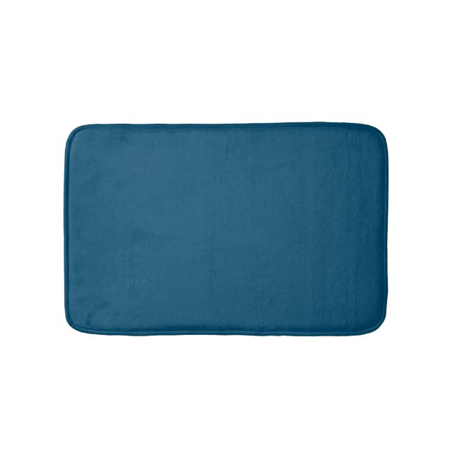 Metallic Blue,Slate Blue,Smalt Blue, Bath Mat (Front)