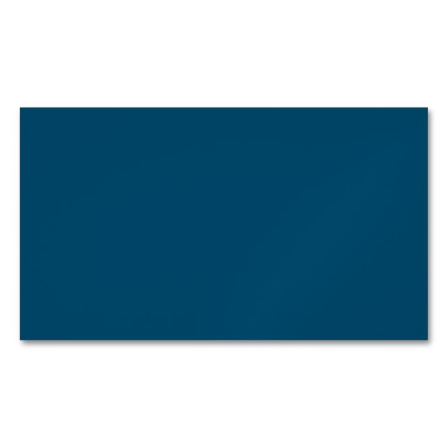 Metallic Blue,Slate Blue,Smalt Blue, Magnetic Business Card (Front)