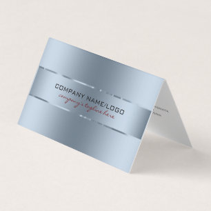 Metallic blue-tint modern background business card