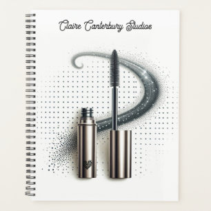 Metallic Bold Mascara Swoosh Planner