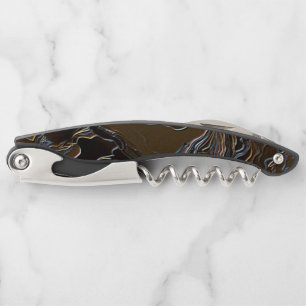 Metallic Brown Camouflage Corkscrew