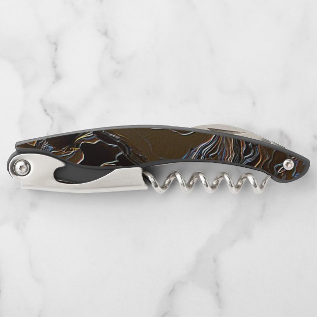 Metallic Brown Camouflage Corkscrew (Front)
