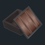 Metallic Brown Design Brushed Metal Gift Box<br><div class="desc">Elegant metallic brown monochromatic design brushed aluminium look. Design is available on other products and can be requested on any product we offer at Zazzle. This is not a metal but image that looks metallic.</div>