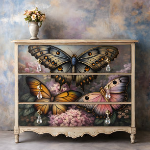 Metallic Butterflies Decoupage Tissue Paper