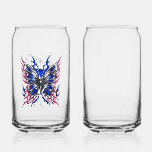 Metallic Butterfly Blue Pink Flame Wings – Gothic Can Glass