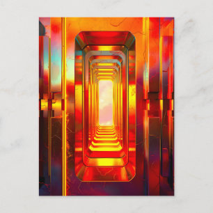 Metallic Celestial Sky Holiday Postcard
