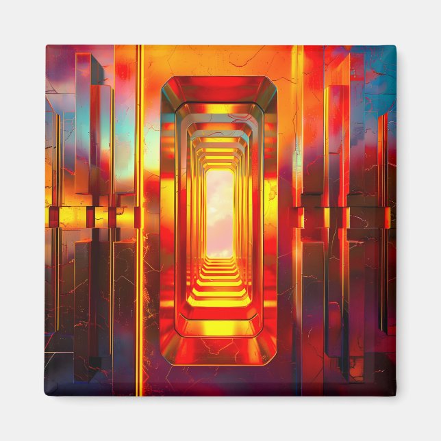 Metallic Celestial Sky Magnet (Front)