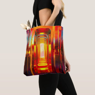 Metallic Celestial Sky Tote Bag