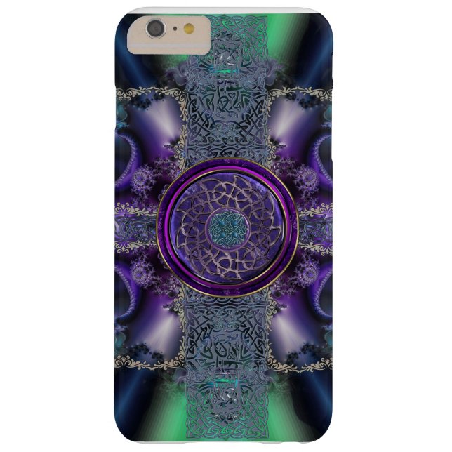 Metallic Celtic Fractal Grid iPhone 6 Case (Back)