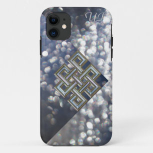 Metallic Celtic Knot Glitter Monogram Case. Case-Mate iPhone Case
