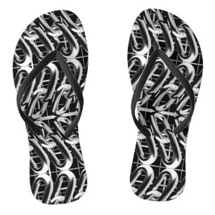 Metallic Chain pattern Jandals