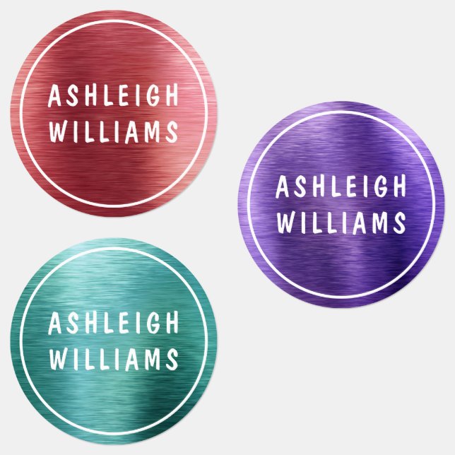 Metallic Chic Sparkle Personalised Name Girly (Group)