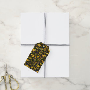 Metallic Christmas Collage  Gift Tags