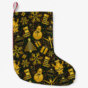 Metallic Christmas Collage Small Christmas Stockin Stocking
