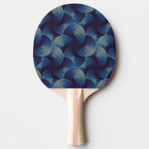 Metallic circles optical illusion, seamless patter ping pong paddle