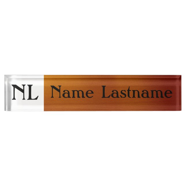 Metallic Copper Nameplate (Front)