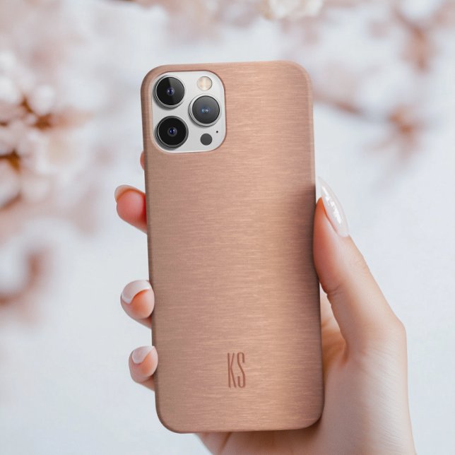 Metallic copper texture look background iPhone case (Creator Uploaded)